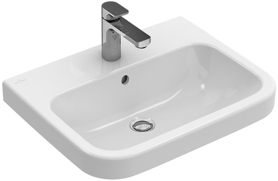 Villeroy & Boch Architectura lavabo 55x47 cm rectangulaire classique blanc brillant 41885601