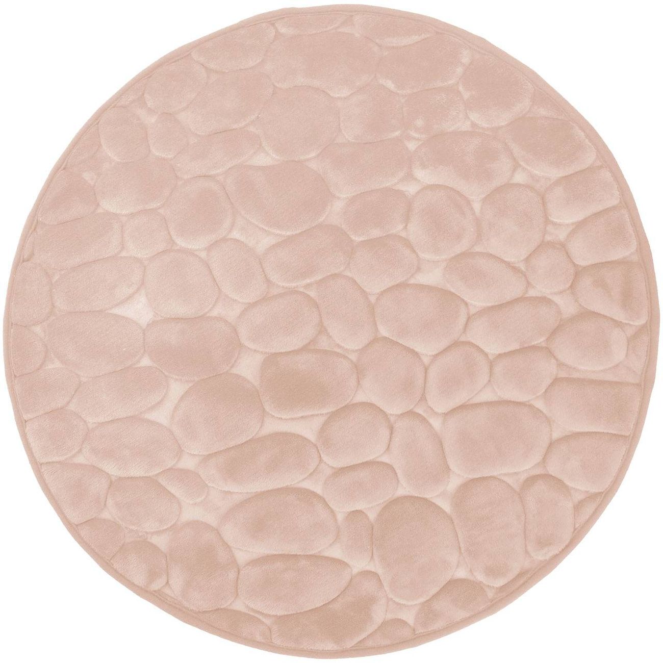 Duschy Bellarina tapis de bain 60x60 cm rond rose 767-84