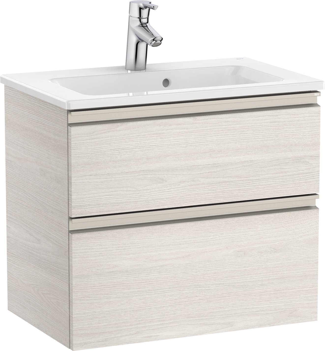 Roca Gap-N Compacto lavabo avec meuble 60.5 cm frêne A851495434