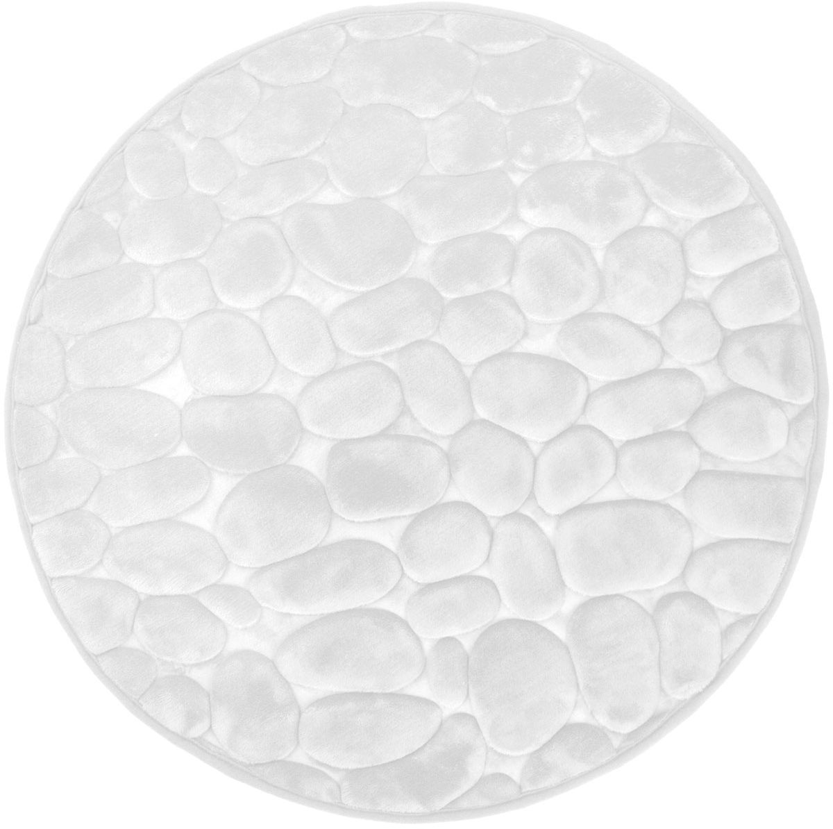 Duschy Bellarina tapis de bain 60x60 cm rond blanc 767-10