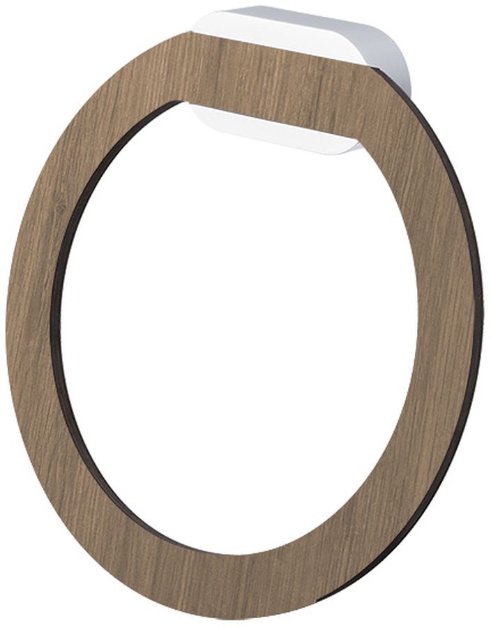 BISK Bergen porte-serviettes chrome-bois 07103