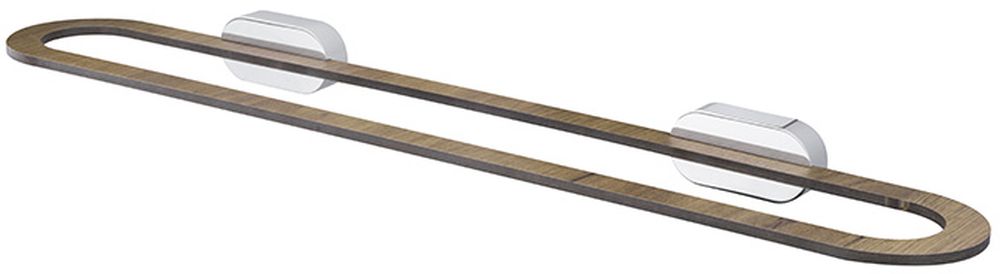 BISK Bergen porte-serviettes chrome-bois 07066