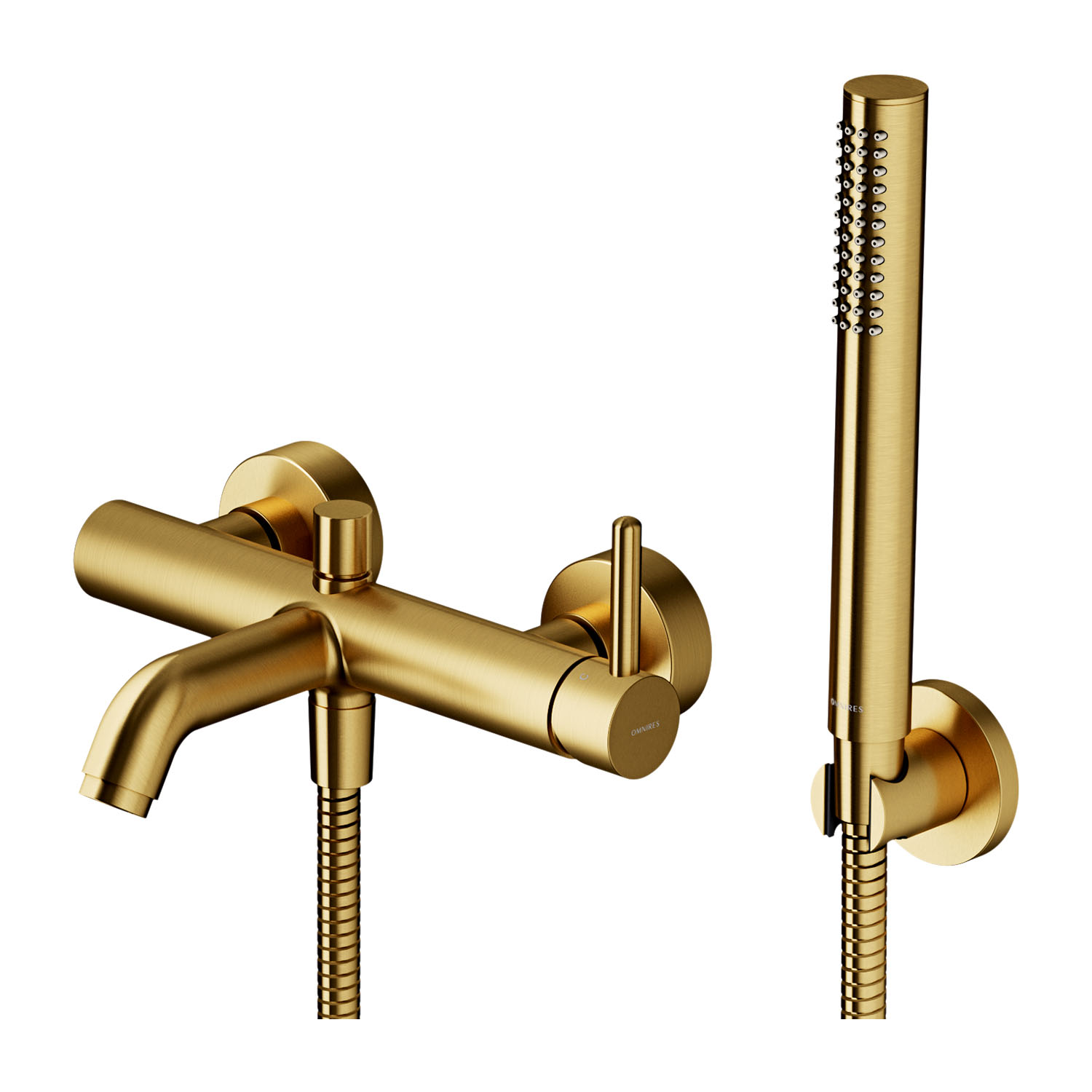 Omnires Y mitigeur bain-douche murale doré Y1231GLB