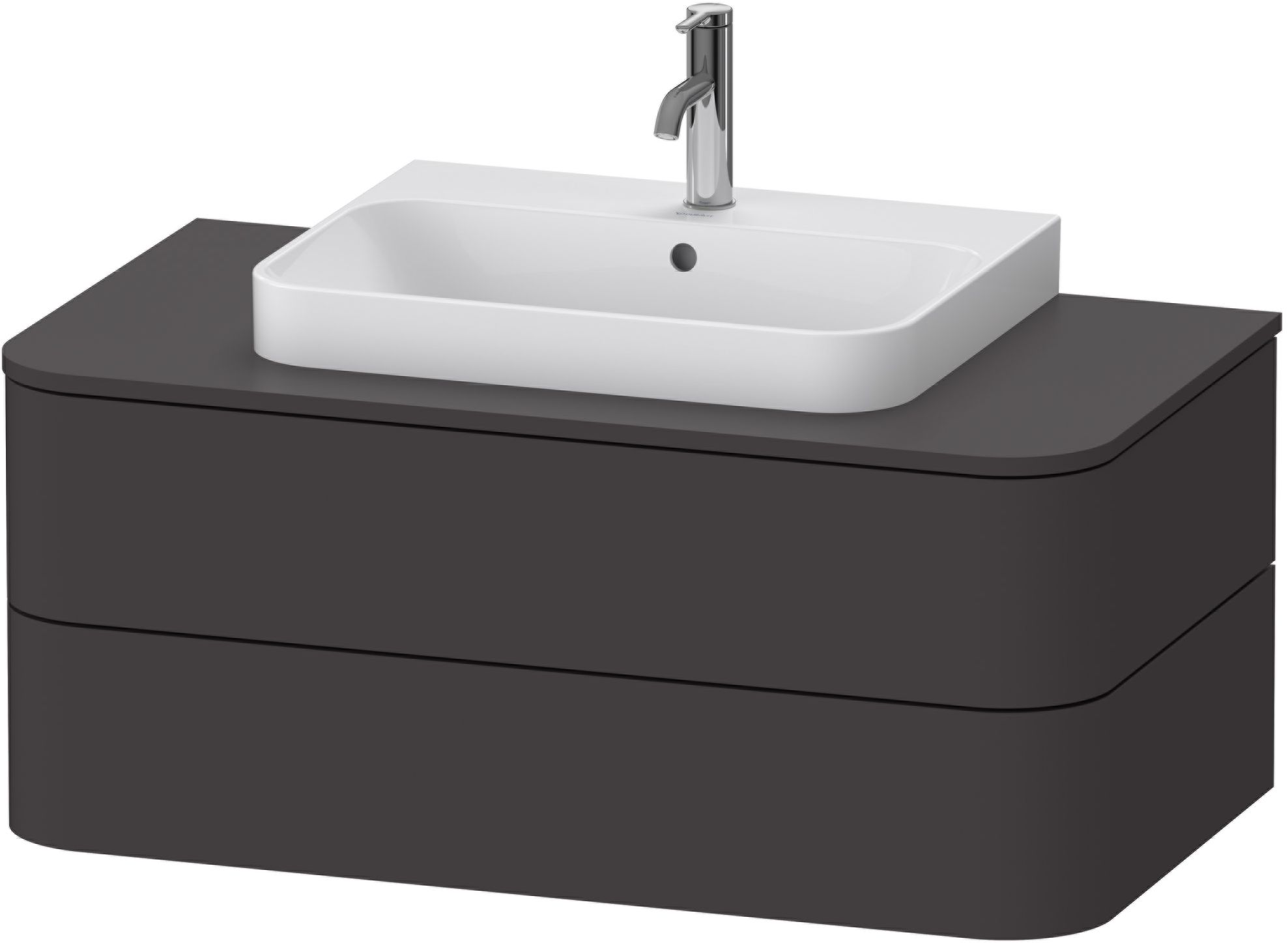 Duravit Happy D.2 armoire 100x55x40.8 cm sous-lavabo suspendu graphite HP497108080