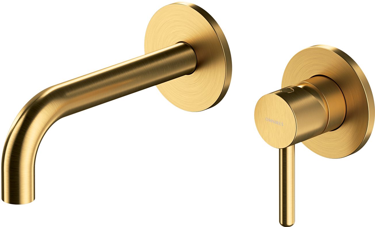 Omnires Y mitigeur de lavabo encastrée doré Y1215HGLB