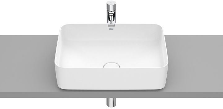 Roca Inspira lavabo 50x37 cm rectangulaire à poser blanc A327530620