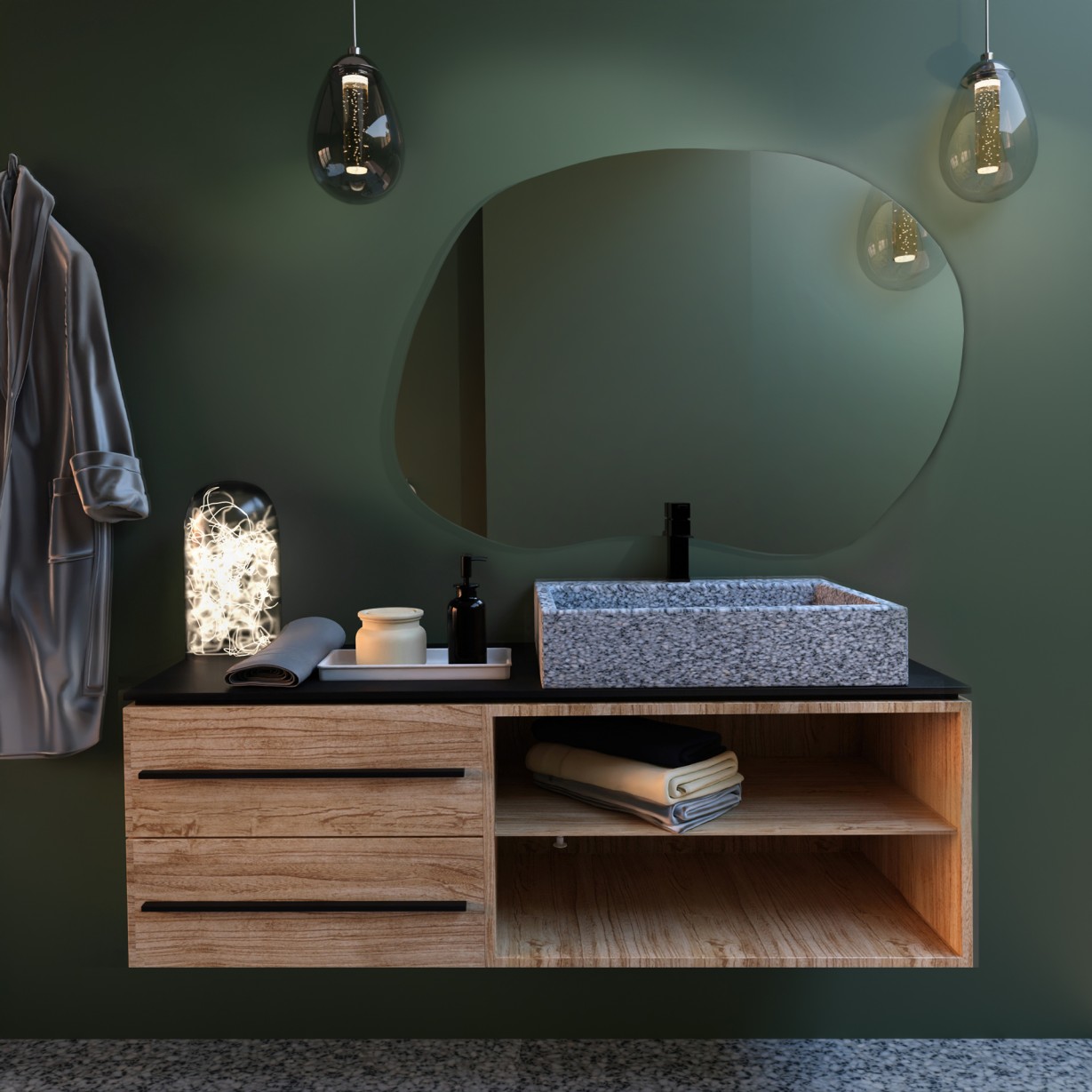 Baltica Design Stain II miroir 60x43 cm 5903003187837