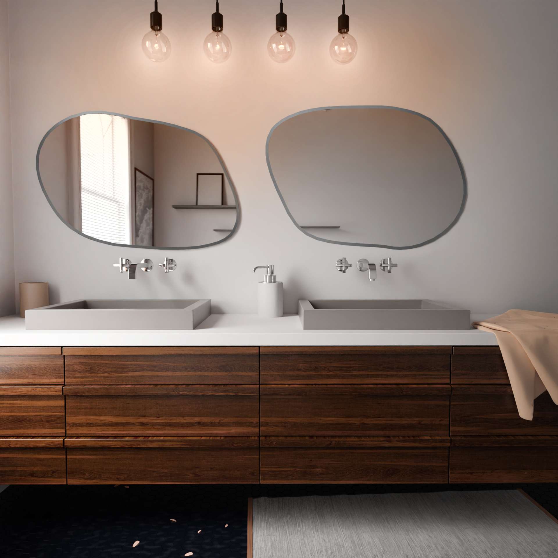 Baltica Design Tiny Border Contorno IV miroir 70x50 cm argenté 5903003181958