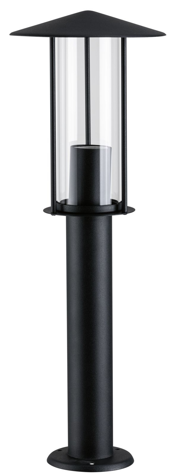 Paulmann Bollard Classic lampadaire extérieur 1x15 W noir-transparent 94397