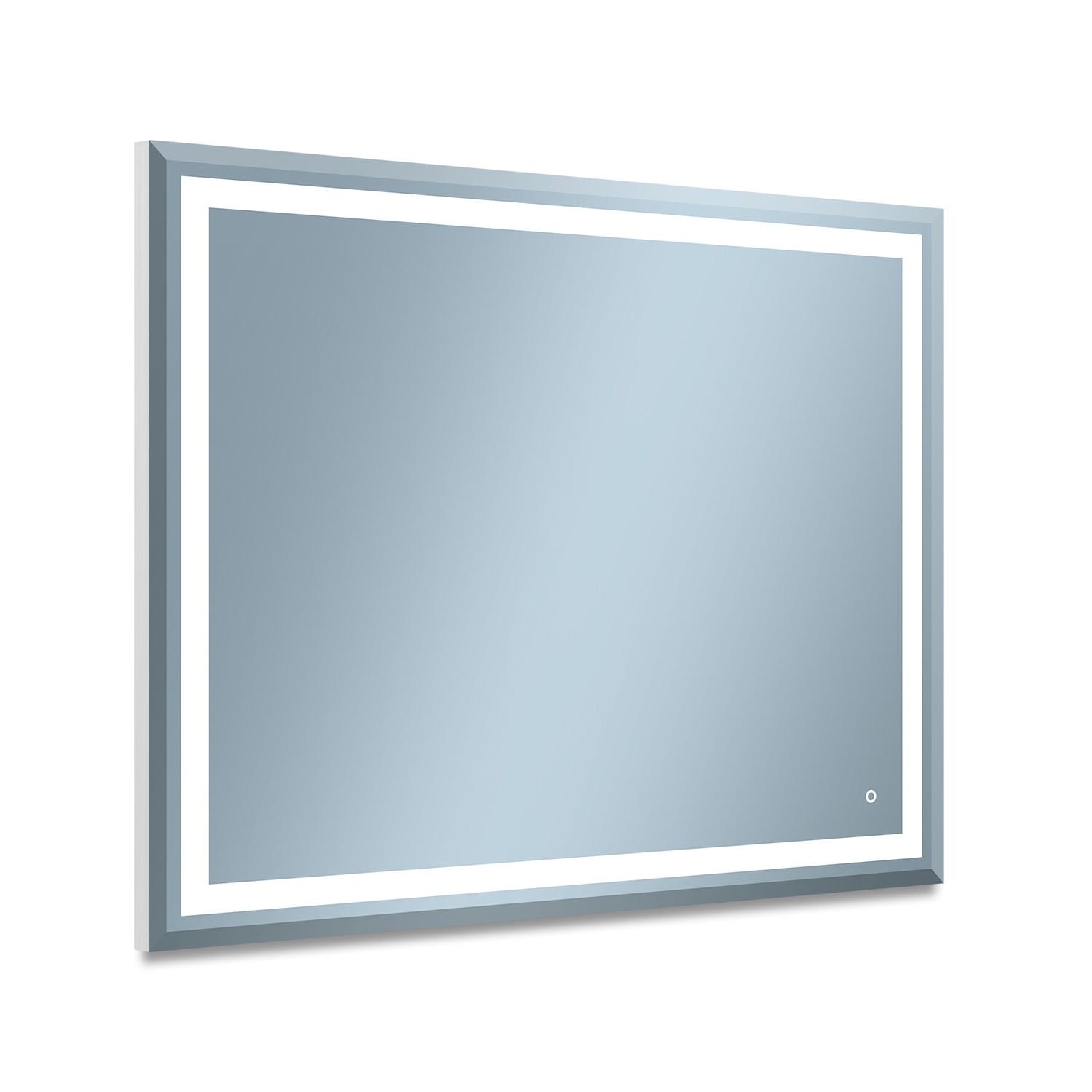 Venti Willa miroir 100x80 cm rectangulaire avec éclairage argenté 5907459662177