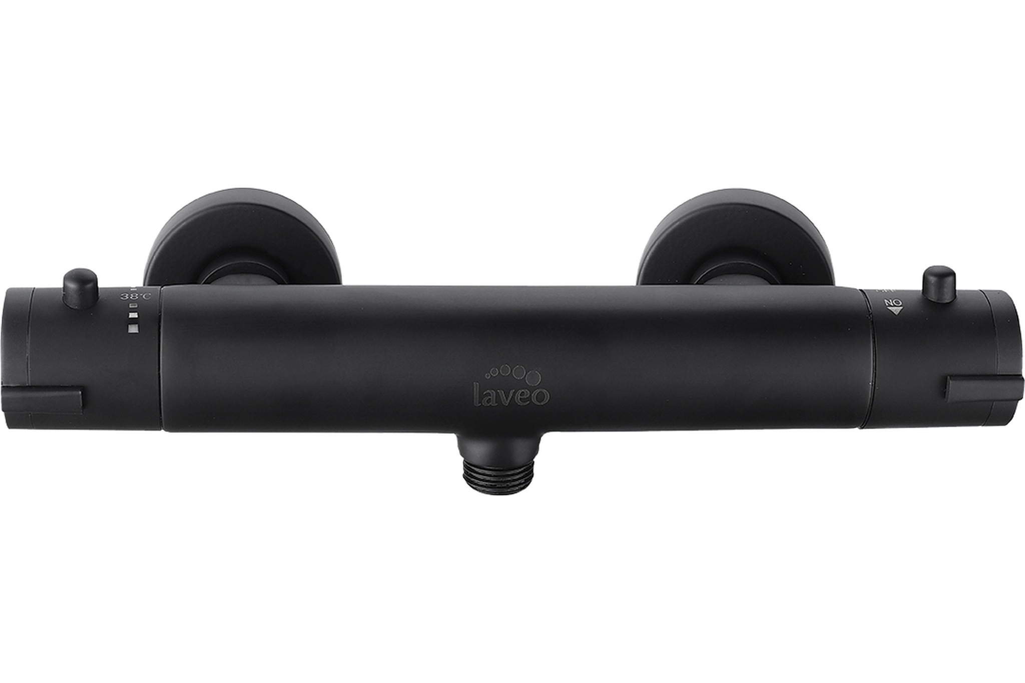 Laveo Termico mitigeur de douche murale oui noir BAT74TD