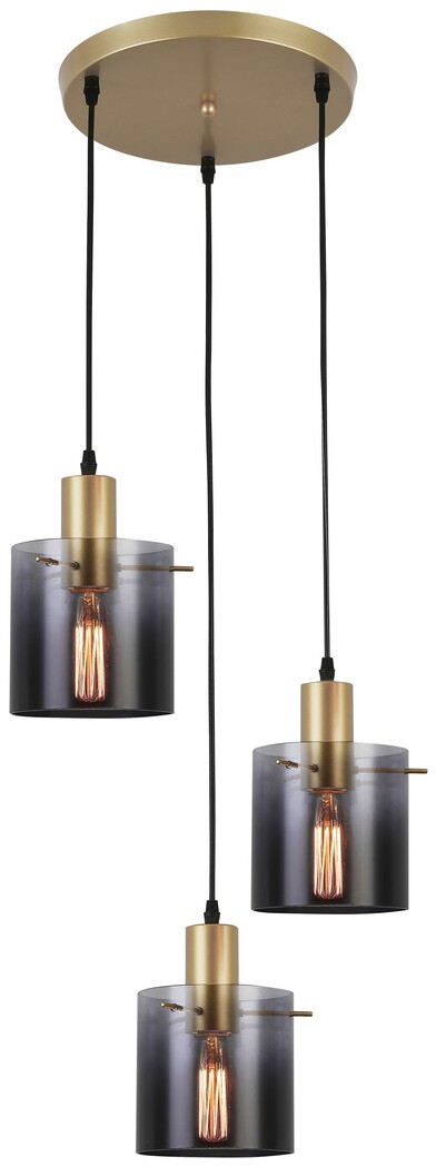 Rabalux Donati lampe suspendue 3x40 W fumé-doré 5223