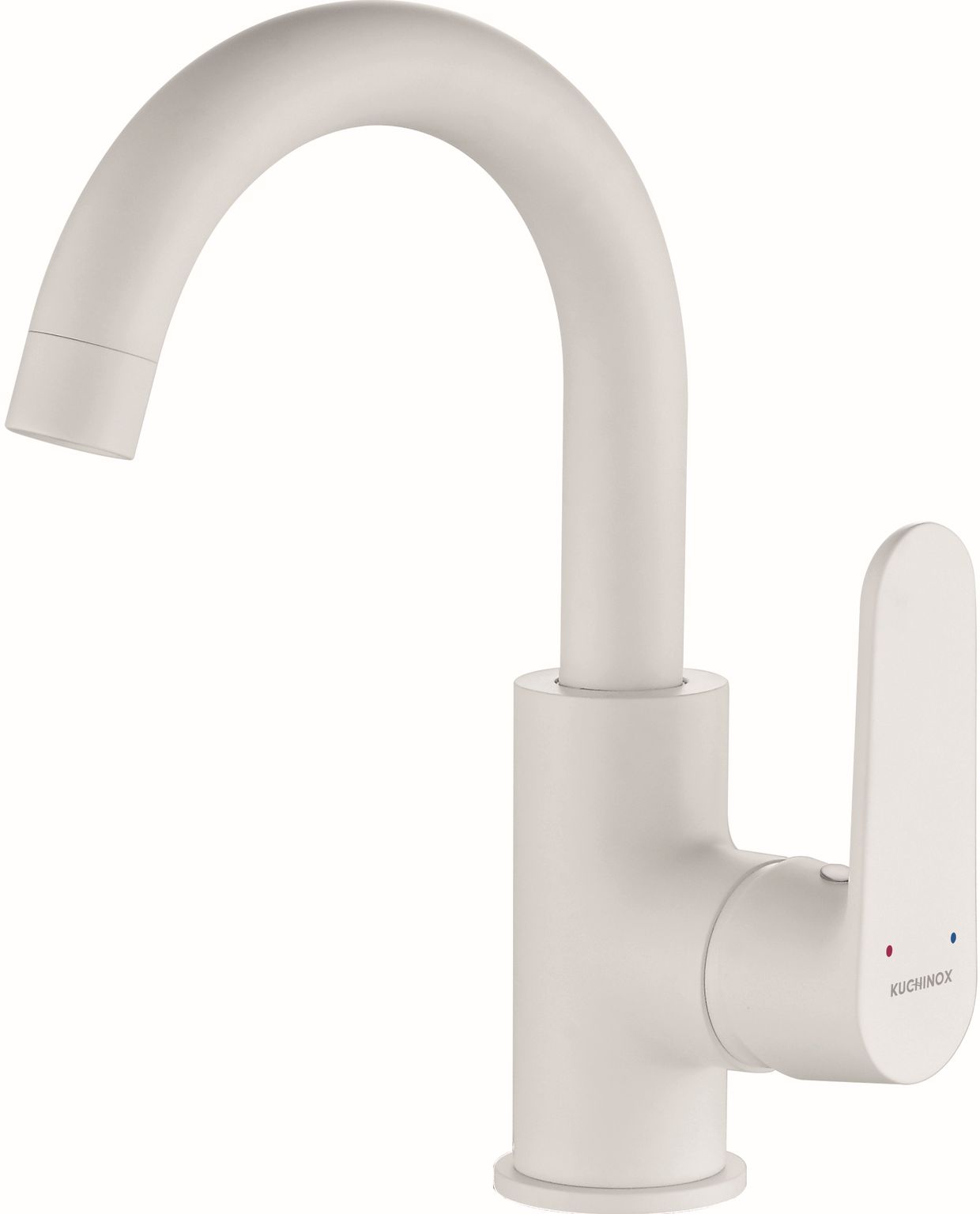 Kuchinox Dima mitigeur de lavabo sur pied blanc BQD628D