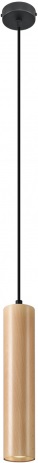 Sollux Lighting Lino lampe suspendue 1x40 W noir-bois SL.0636