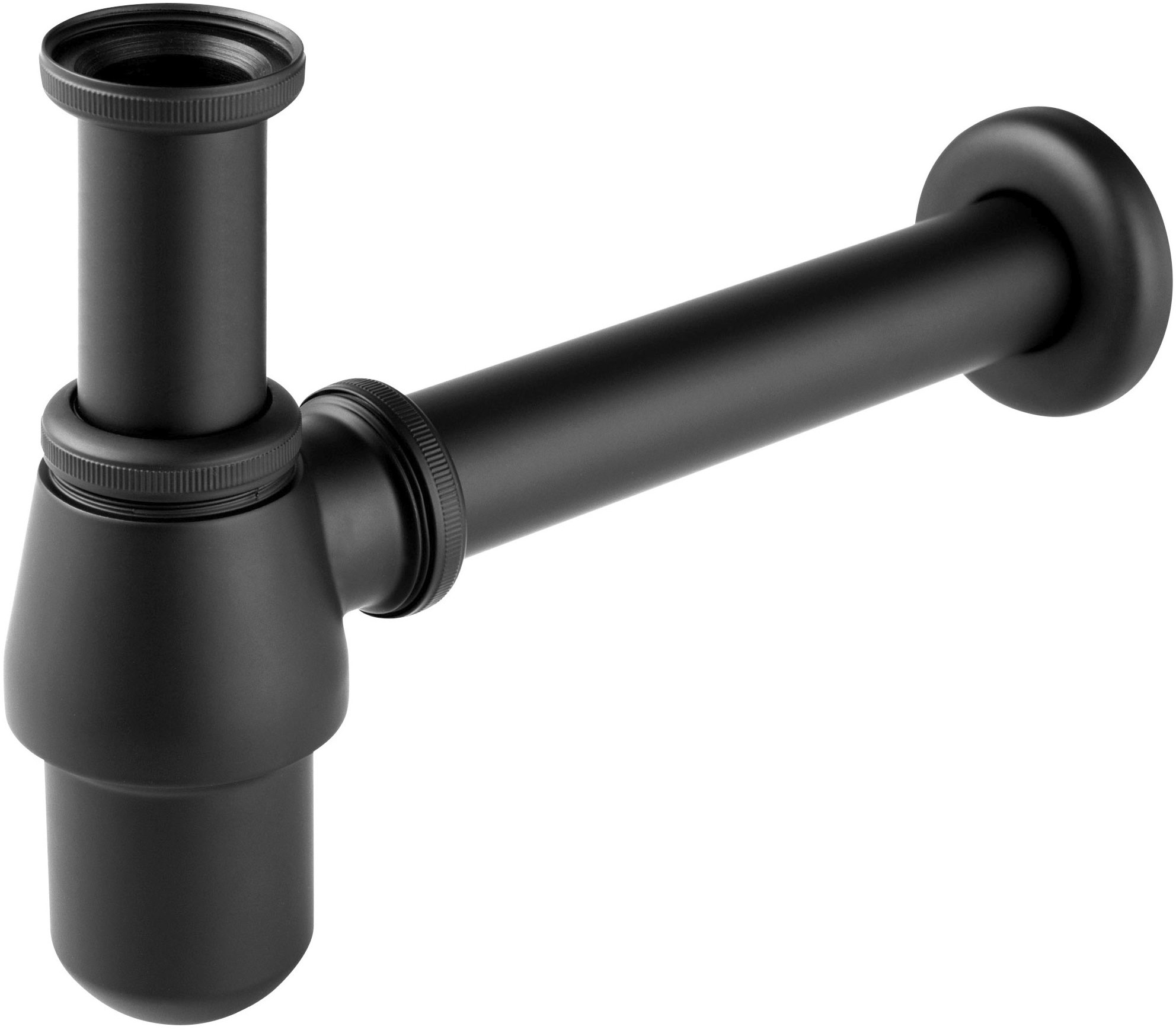 Ferro siphon de lavabo en bouteille noir S30-BL