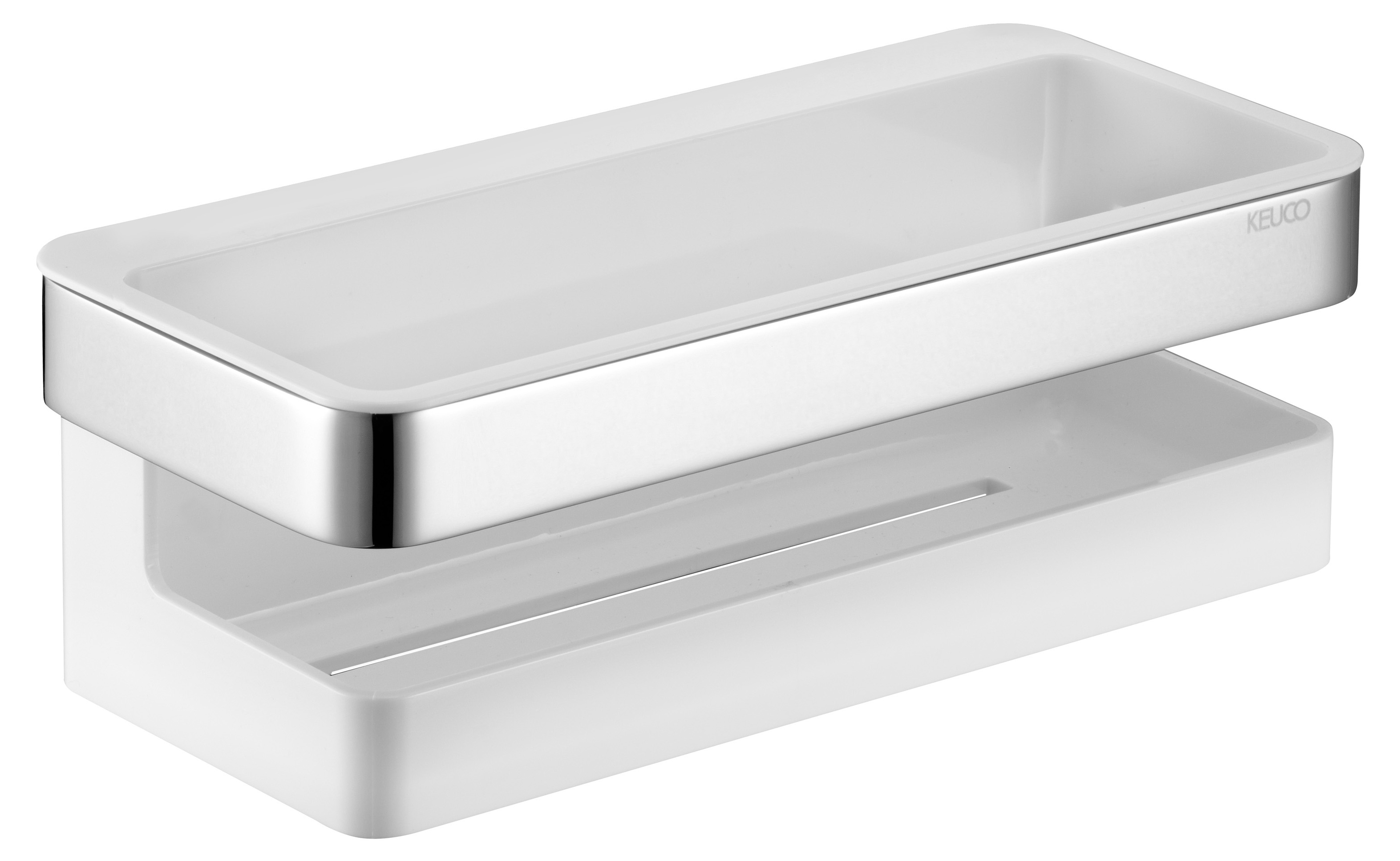 Keuco Moll panier de salle de bain chrome-blanc 12758010000