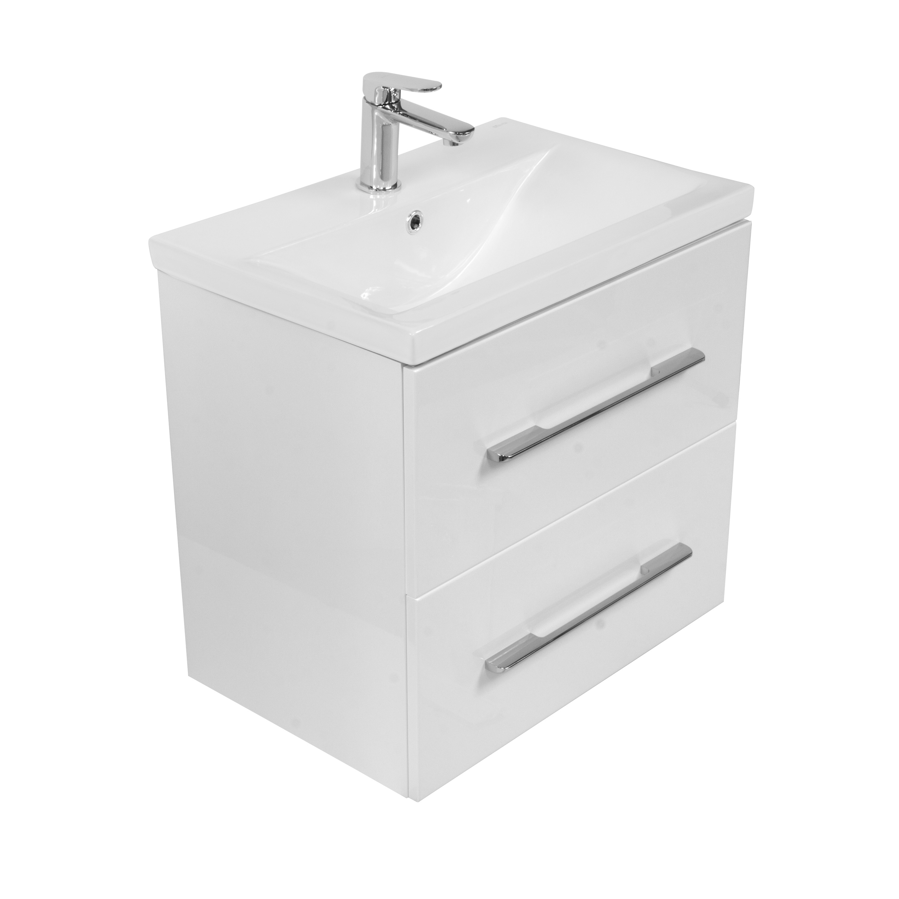 LaVita Kalifornia meuble de salle de bain 60x37.6x54.2 cm sous-lavabo suspendu blanc 5908211404790