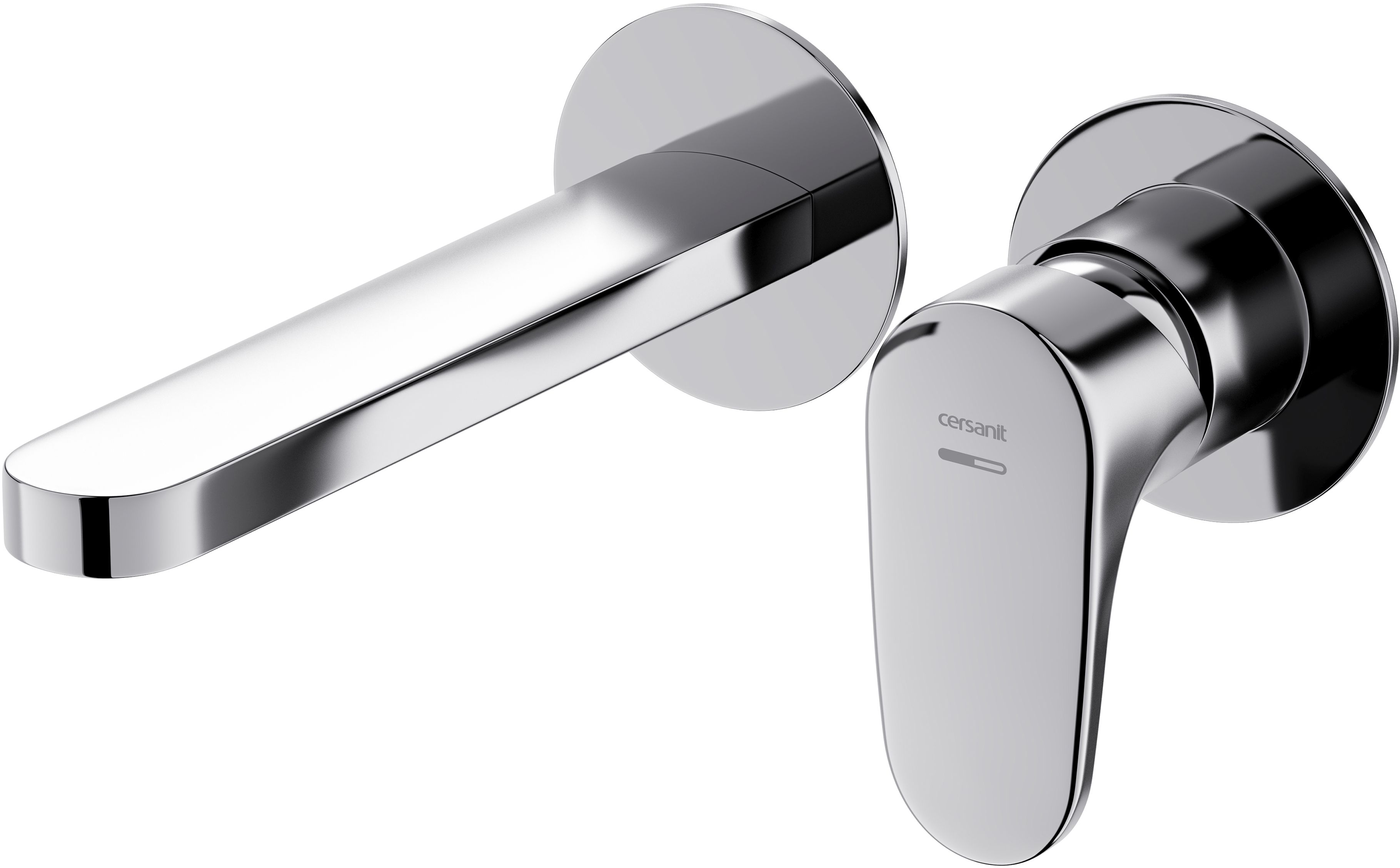 Cersanit Inverto mitigeur de lavabo encastrée chrome-noir S951-302