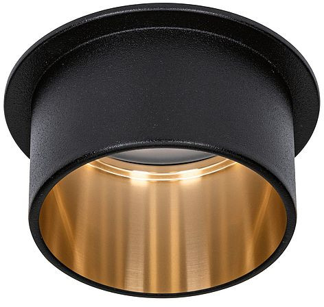 Paulmann Gil plafonnier 1x6 W noir-doré 93378