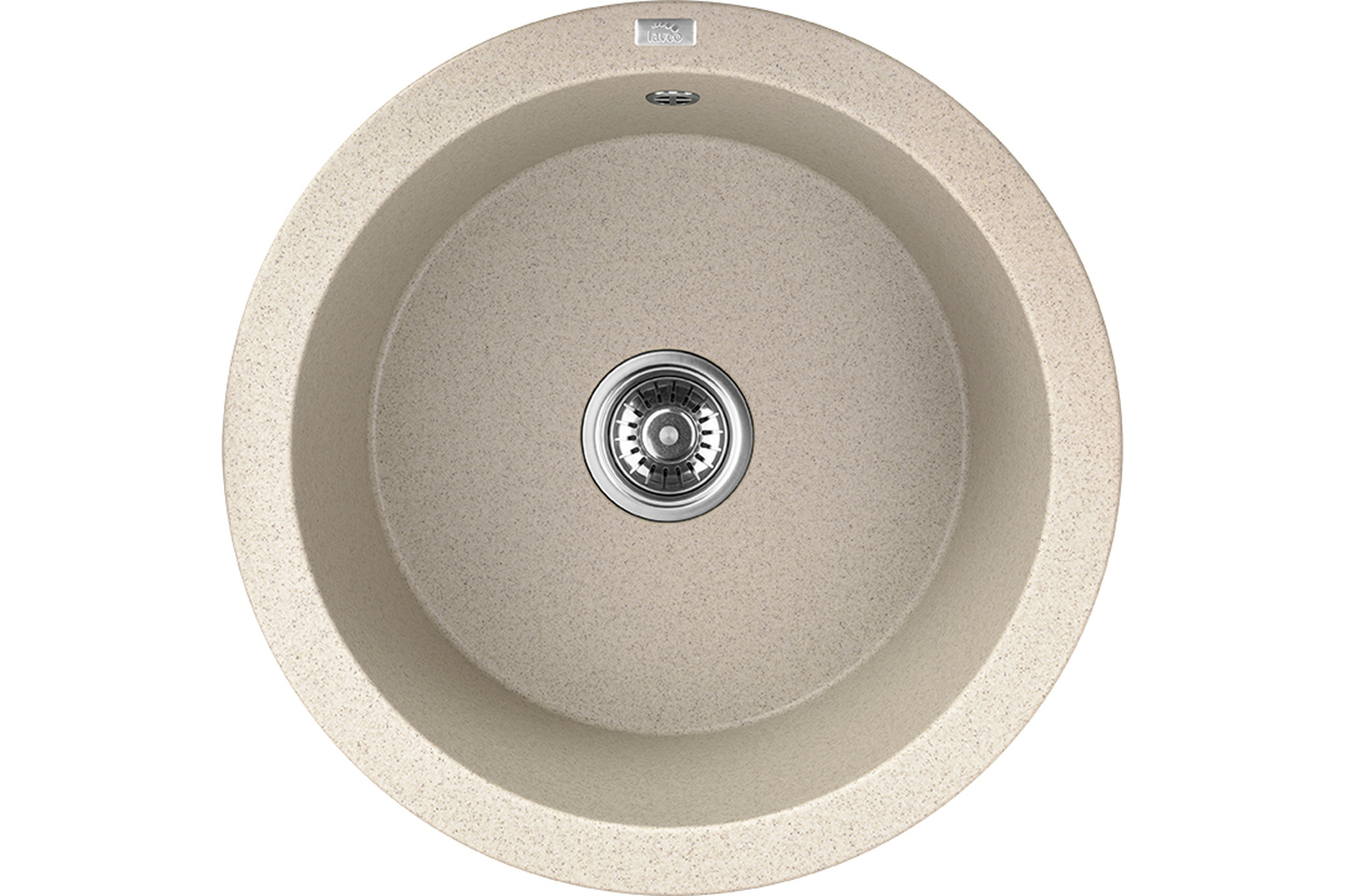 Laveo Dafne évier en granit 51x51 cm beige SBD488Y
