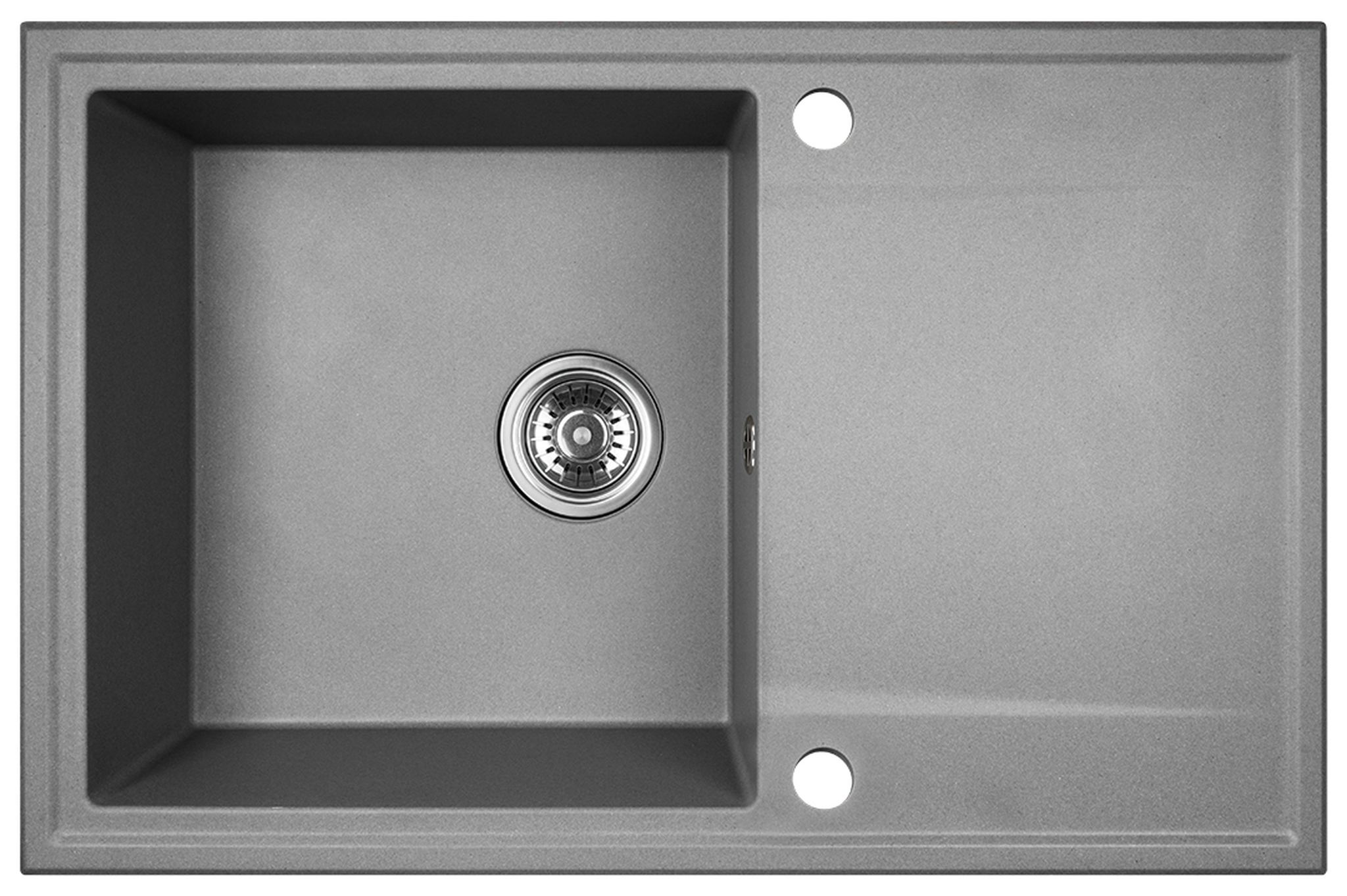 Kuchinox Hunter évier en granit 67x44 cm gris/graphite/onyx SBU511T