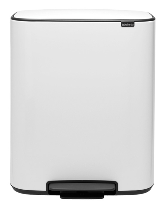 Brabantia Bo poubelle 60 l blanc 211300