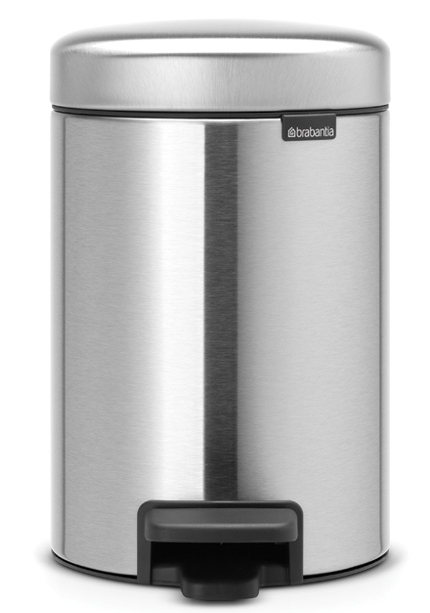 Brabantia NewIcon poubelle 3 l acier-noir 112164