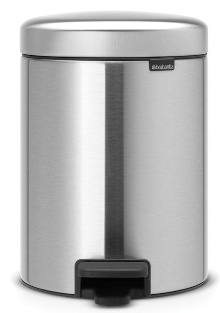 Brabantia NewIcon poubelle 5 l acier-noir 112645