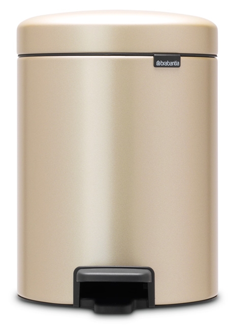 Brabantia NewIcon poubelle 5 l doré 304422