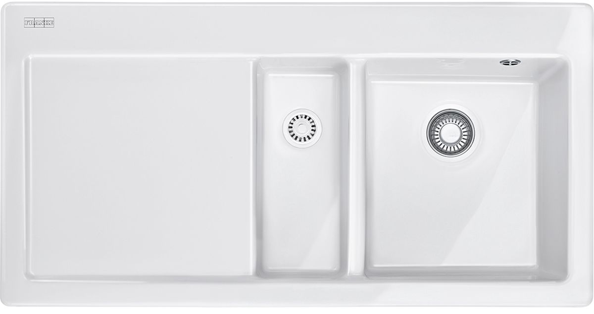 Franke Mythos évier en céramique 100x51 cm blanc 124.0379.860
