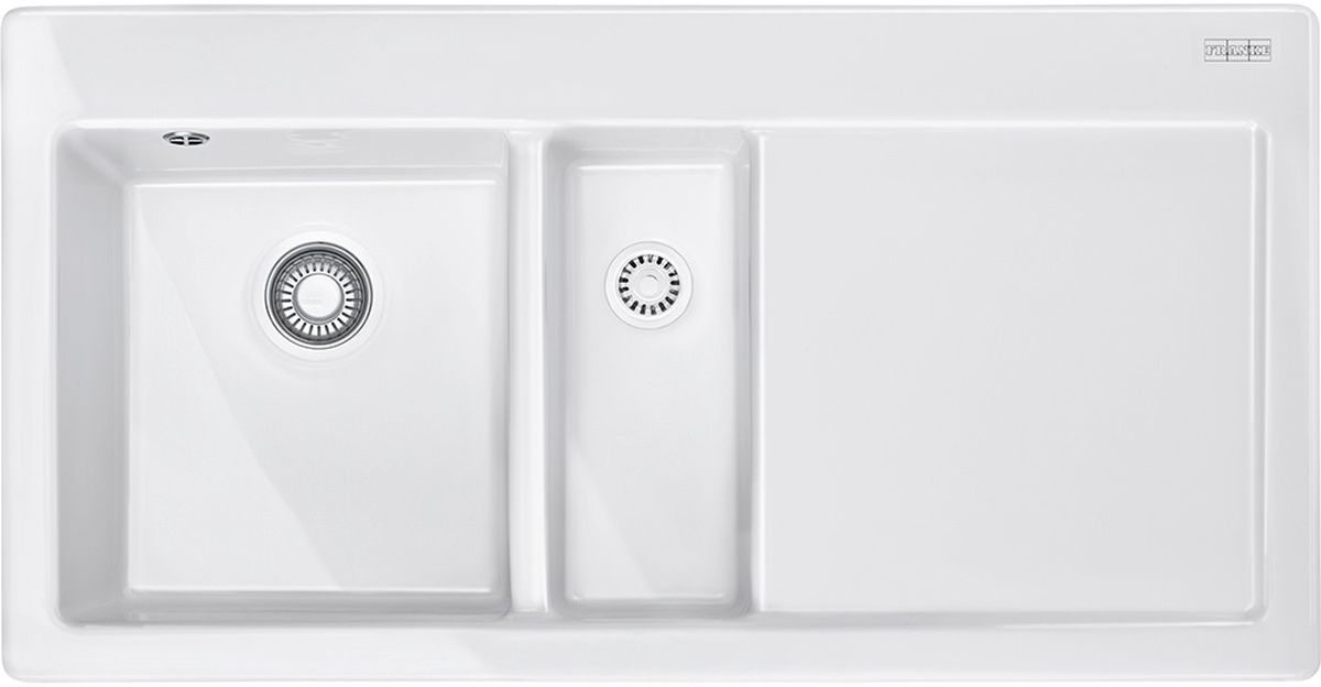 Franke Mythos évier en céramique 100x51 cm blanc 124.0379.861