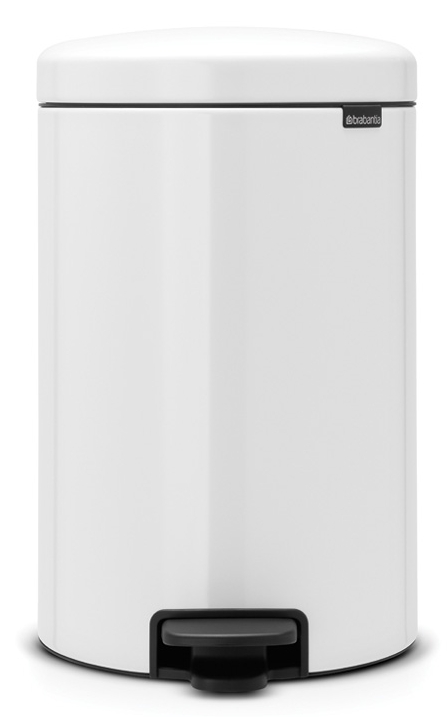 Brabantia NewIcon poubelle 20 l blanc-noir 111846