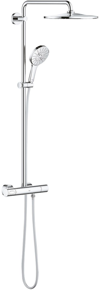 Grohe Rainshower ensemble de douche mural avec thermostat StarLight Chrome 26648000