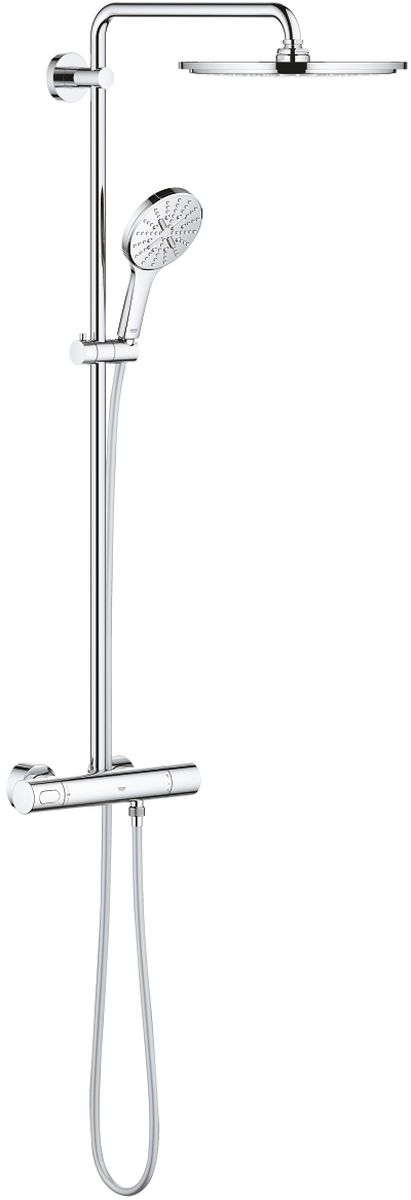 Grohe Rainshower ensemble de douche mural avec thermostat oui StarLight Chrome 27968001