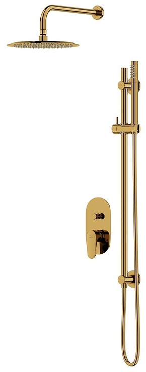 Cersanit Inverto ensemble de douche encastré doré S952-007