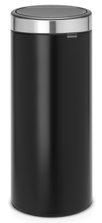 Brabantia Touch Bin poubelle 30 l chrome-noir 115448