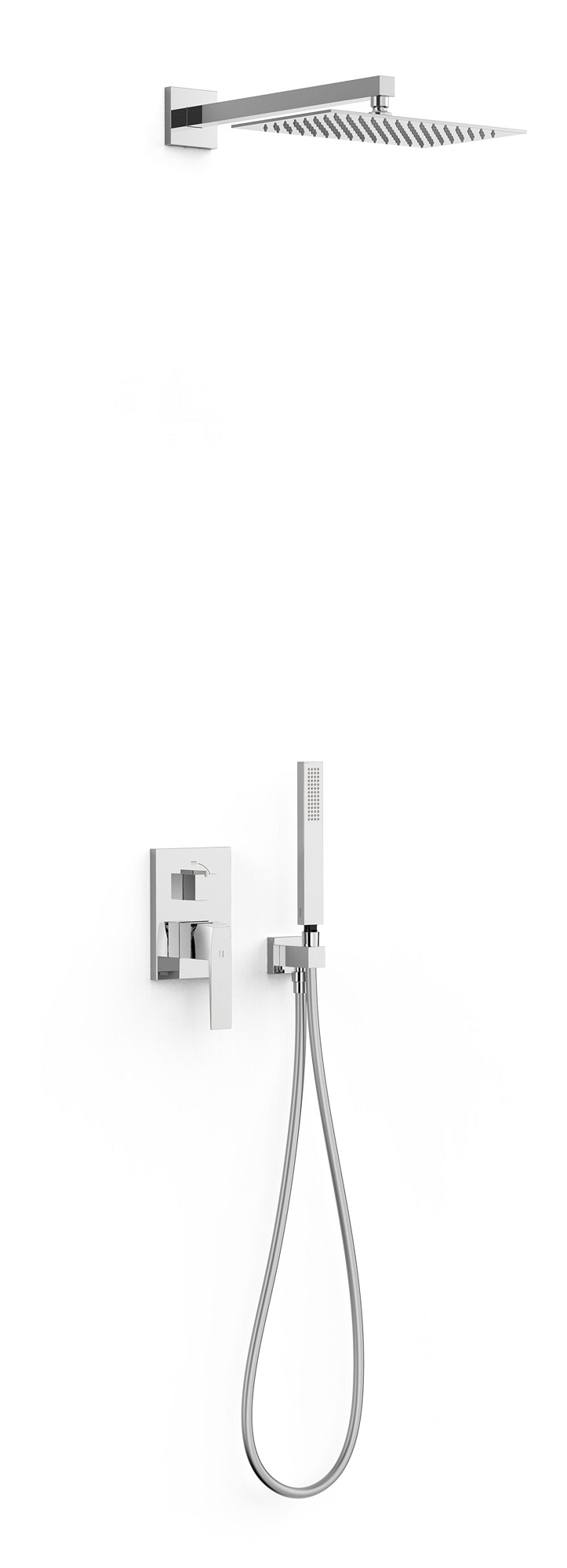 Tres Slim Exclusive ensemble de douche encastré oui chrome 20228004