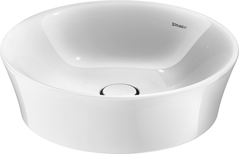 Duravit White Tulip lavabo 50x50 cm ronde de meuble blanc brillant 2365500070