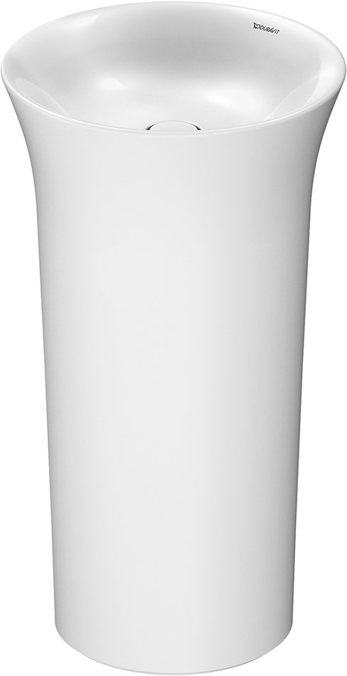 Duravit White Tulip lavabo 50x50 cm ronde autoportante blanc brillant 2702500070