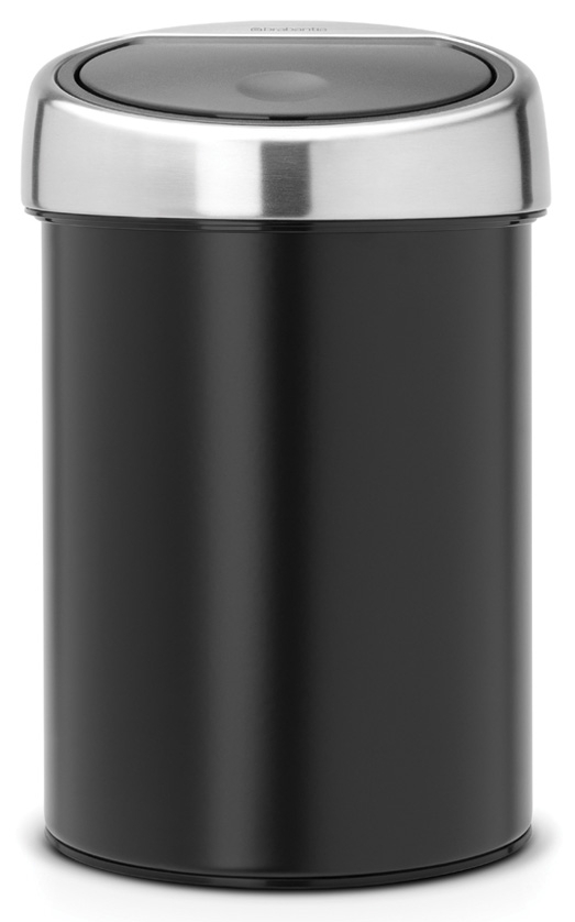 Brabantia Touch Bin poubelle 3 l chrome-noir 364440