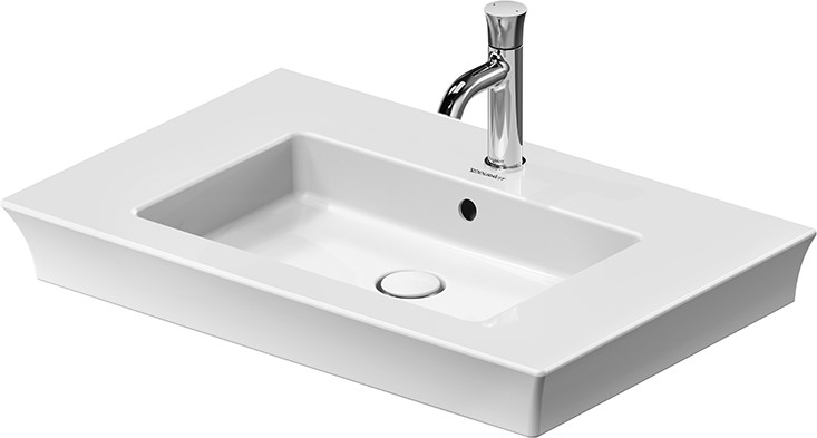 Duravit White Tulip lavabo 75x49 cm rectangulaire de meuble blanc 2363750000