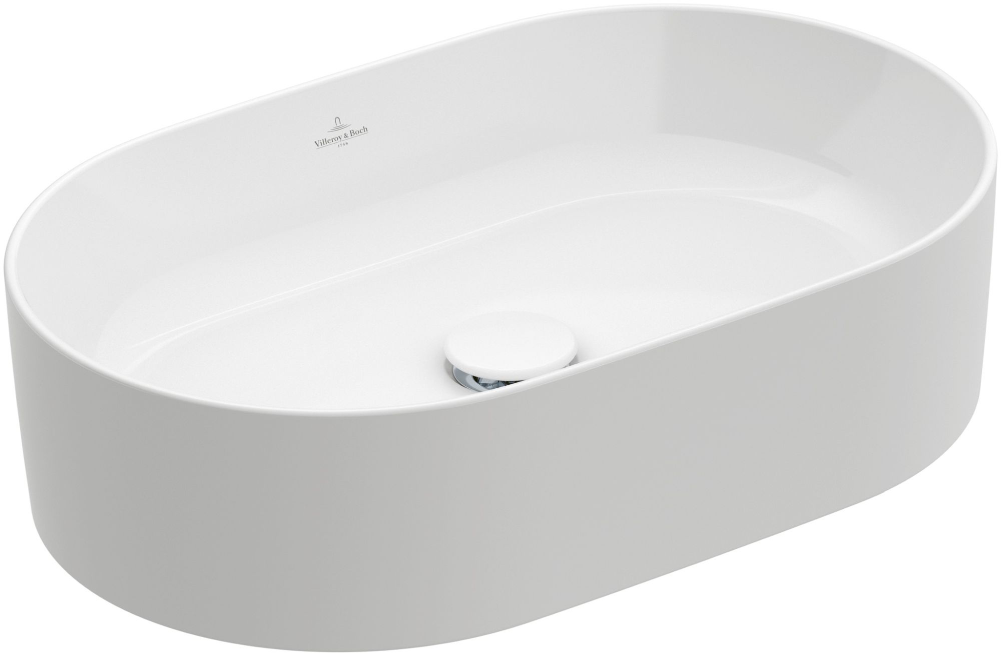 Villeroy & Boch Collaro lavabo 56x36 cm ovale à poser blanc 4A1956RW