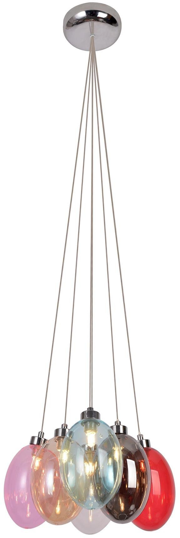 Ledea Lukka lampe suspendue 6x10 W multicolore 50106168