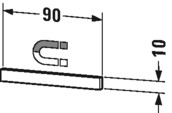 Duravit élément du système de montage de meubles UV970900000