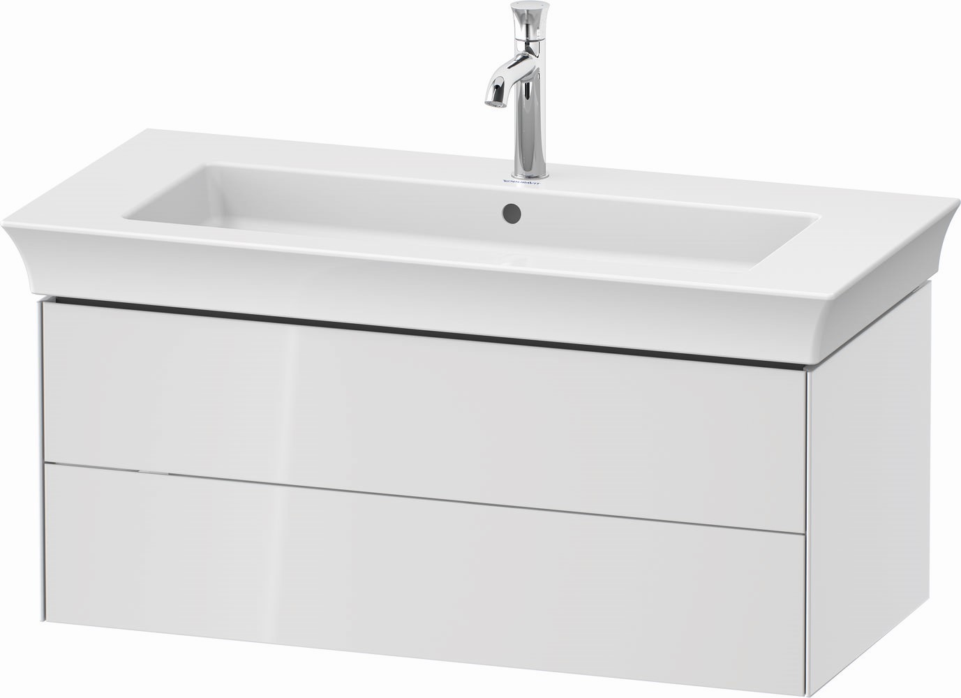 Duravit White Tulip armoire 98.4x45.8x41 cm sous-lavabo suspendu blanc WT434208585