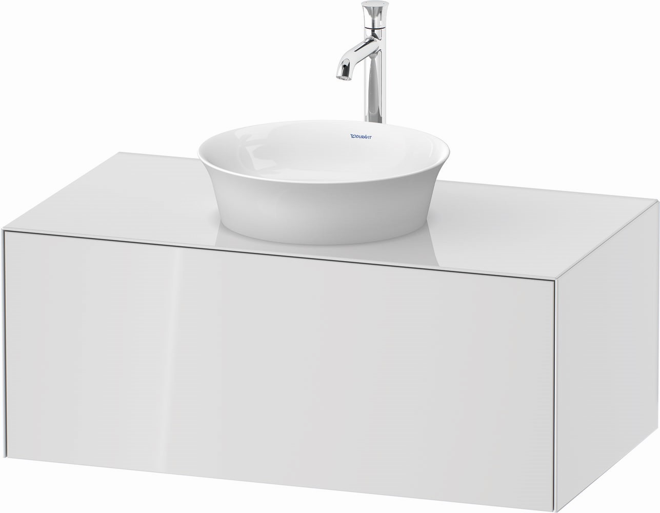 Duravit White Tulip armoire 100x55x40.8 cm sous-lavabo suspendu blanc WT497608585