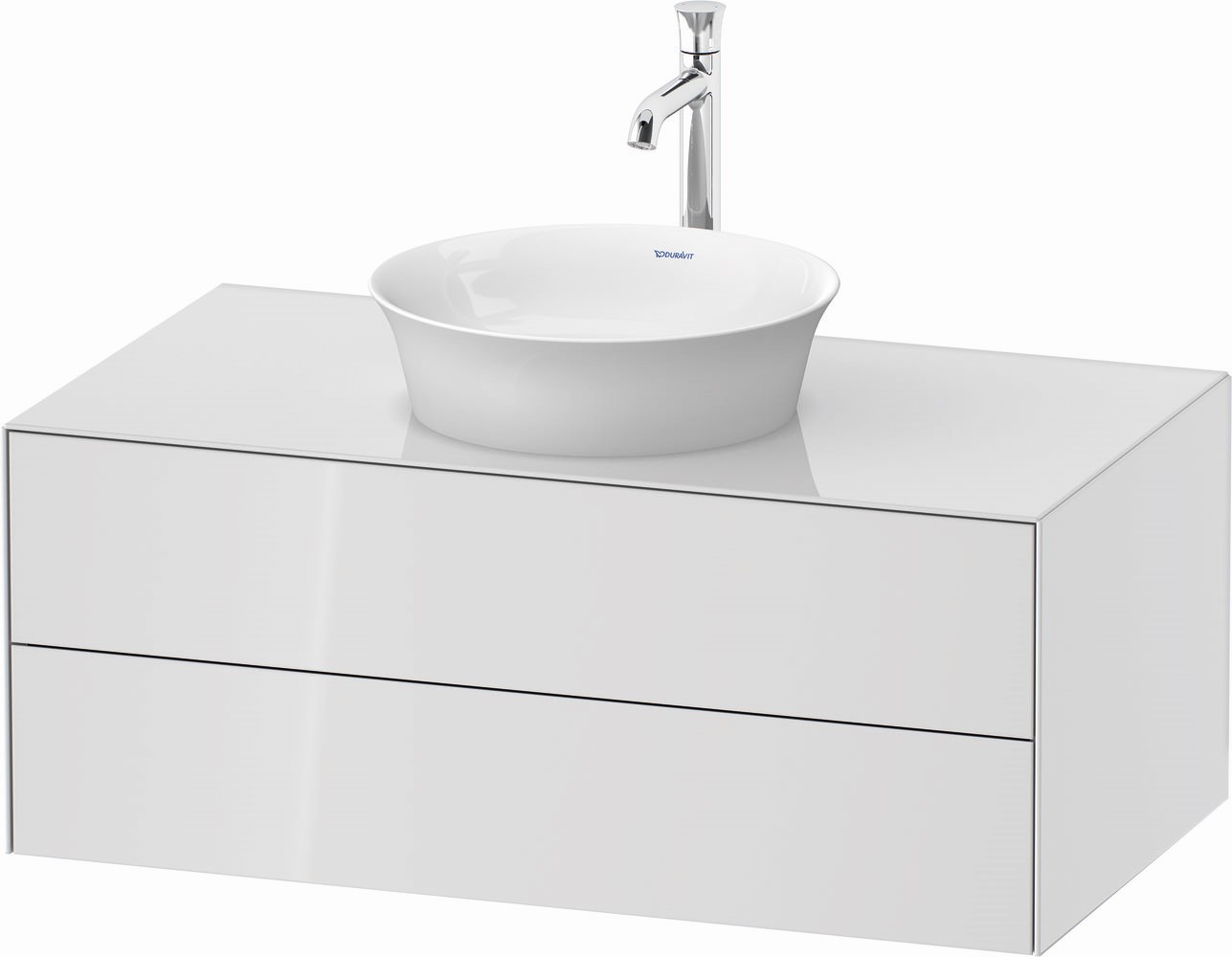 Duravit White Tulip armoire 100x55x40.8 cm sous-lavabo suspendu blanc WT498608585