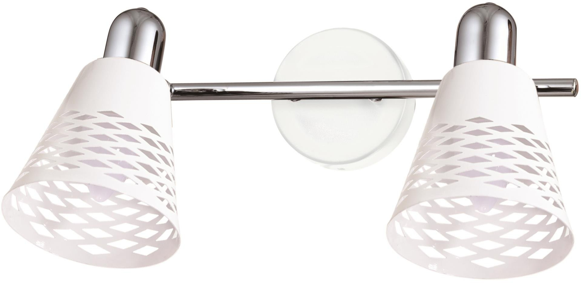 Candellux Discovery applique murale 2x40 W blanc-chrome 92-62161