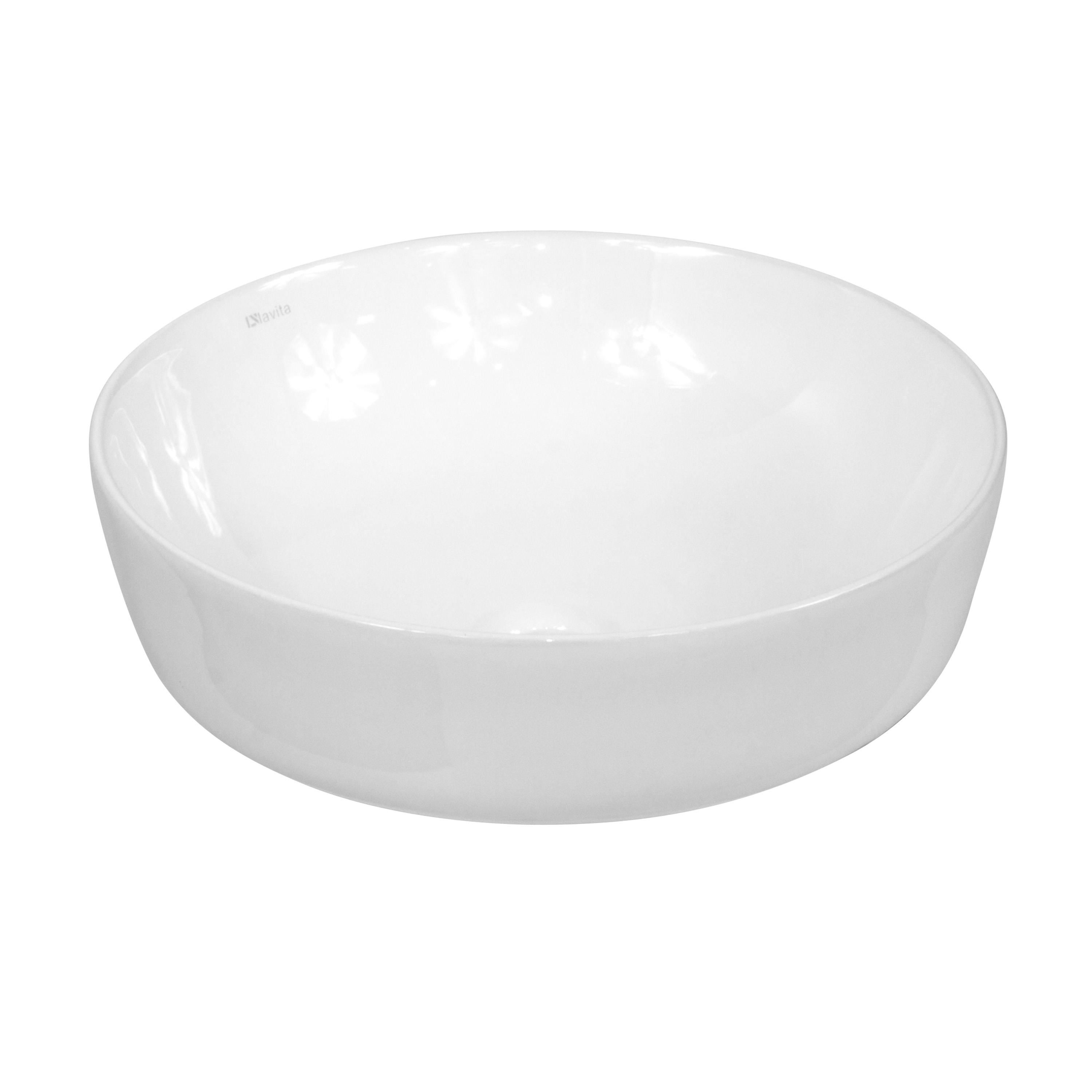 LaVita Cordoba lavabo 41.5x41.5 cm ronde à poser blanc 5908211479422