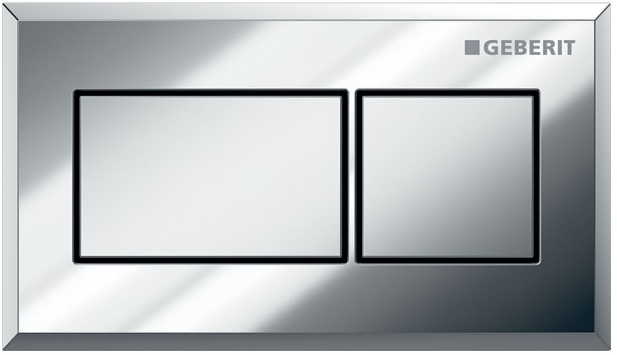 Geberit bouton de chasse d'eau pour WC chrome brillant-chrome mat 116.051.KA.1